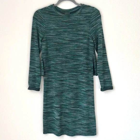 Topshop | Dresses | Topshop Green Striped Sweater Dress | Poshmark